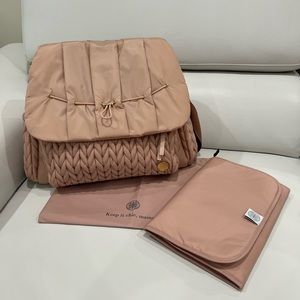 Happ Brand Levy Backpack Diaper Bag in Dusty Rose